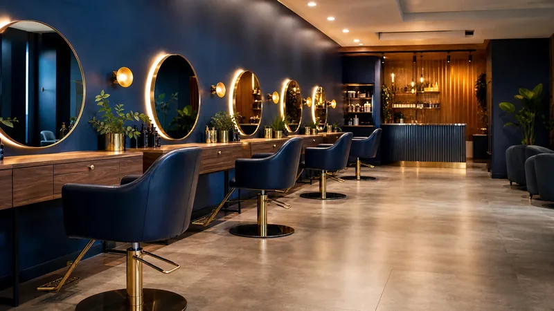 Bright salon interior with styling chairs, How to Start a Massage Therapy Business in Michigan