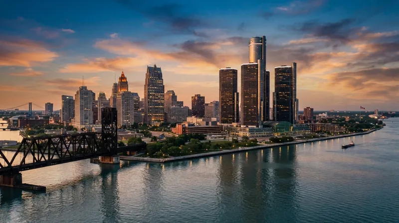 Detroit skyline representing Michigan business opportunities